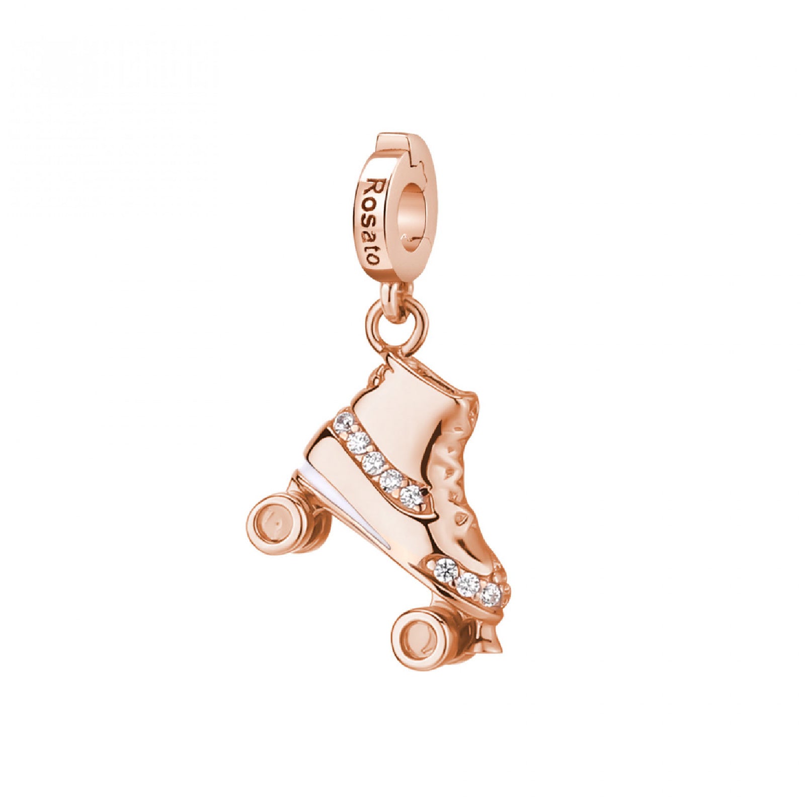 Charm Rosato in argento rosé a forma di pattino a rotelle MISURA UNICA