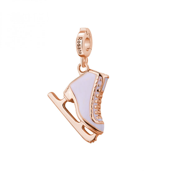 Charm pendente Rosato argento rosé a forma di pattino MISURA UNICA