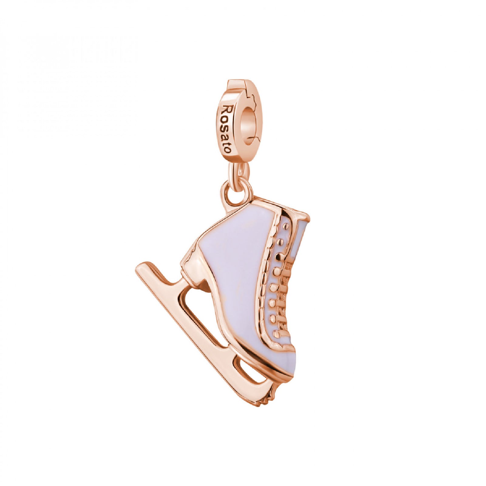 Charm pendente Rosato argento rosé a forma di pattino MISURA UNICA