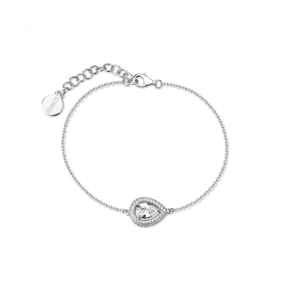 Bracciali in argento con pietra Rosato donna