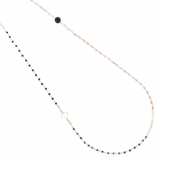 Collana donna Maman et Sophie argento rosé spinello pirite labradorite agata RPANVL-1