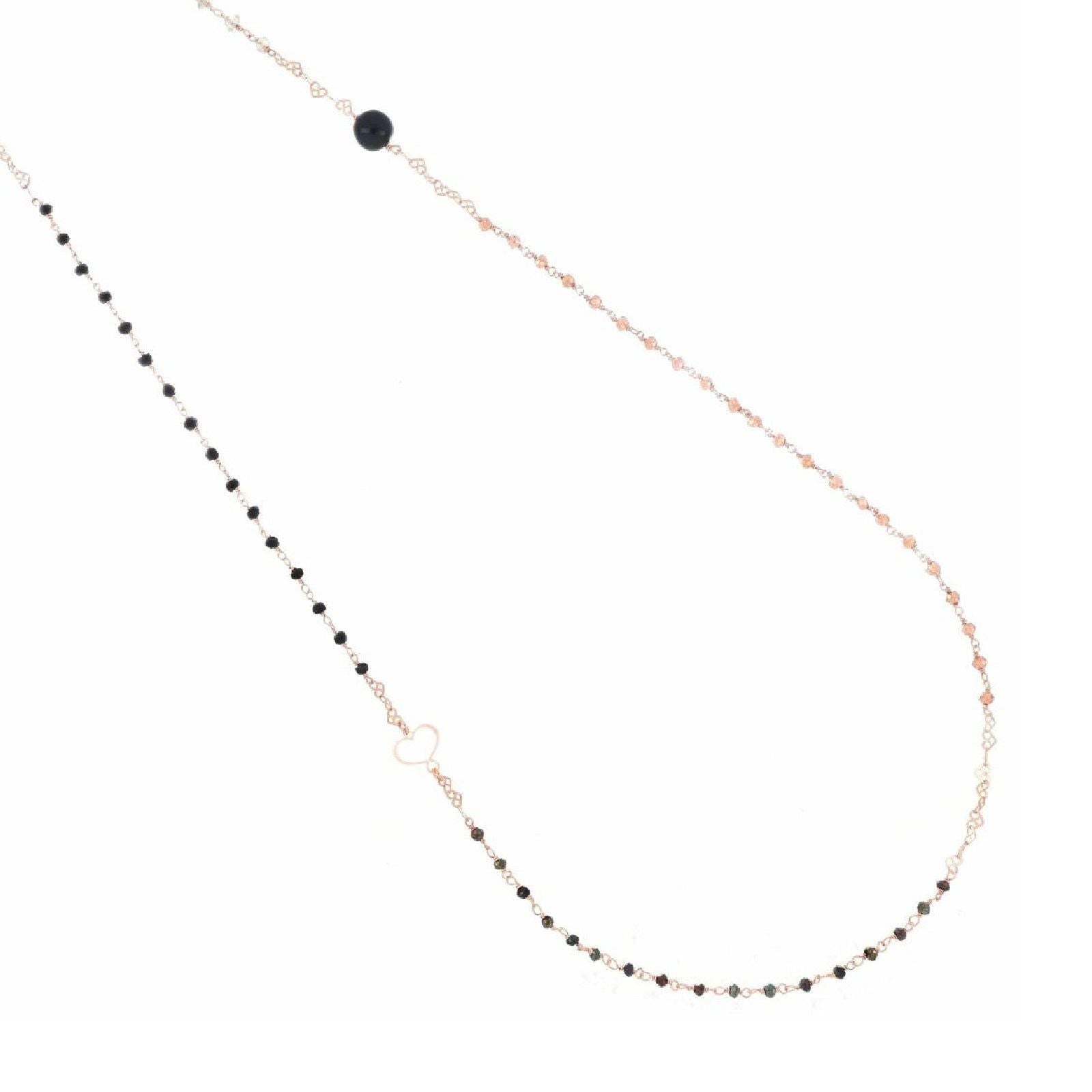 Collana donna Maman et Sophie argento rosé spinello pirite labradorite agata RPANVL-1