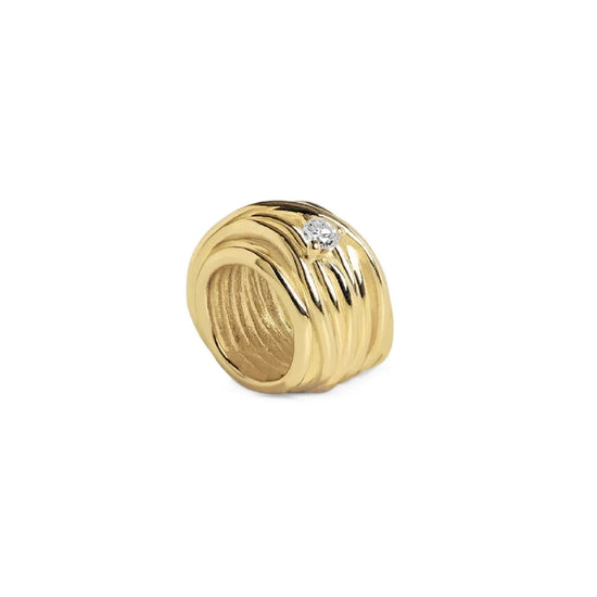 Charms Rubinia Filodellavita oro giallo 9kt e diamante 0,02ct MISURA UNICA