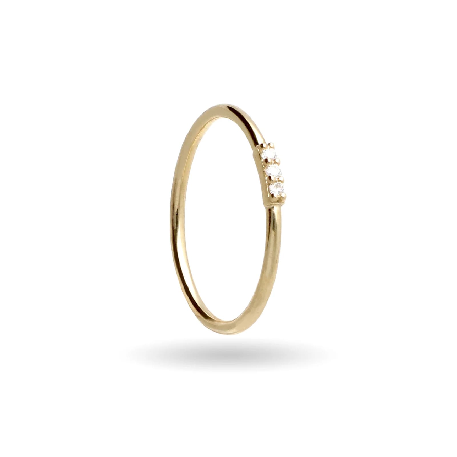 Anello Rubinia Filodamore oro giallo 9kt con diamanti 0,04ct 13