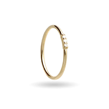 Anello Rubinia Filodamore oro giallo 9kt con diamanti 0,04ct 13