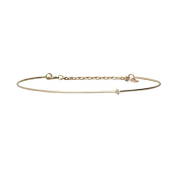 Bracciale Rubinia Filodamore con diamante 0,022ct filo 0.9 mm 16 cm
