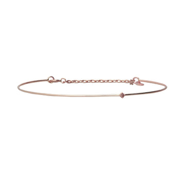 Bracciale Rubinia Filodamore oro rosa diamante 0,022ct 0.9 mm 16 cm