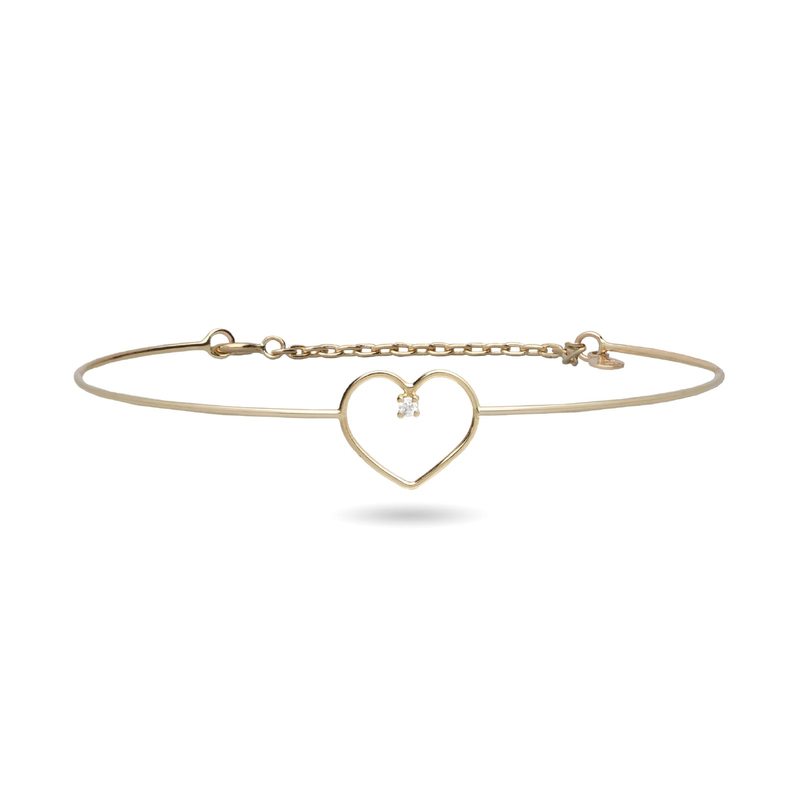 Bracciale Rubinia Filodamore in oro con cerchio medio 12 mm 13 cm
