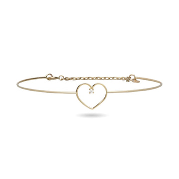 Bracciale Rubinia Filodamore in oro con cerchio medio 12 mm 13 cm
