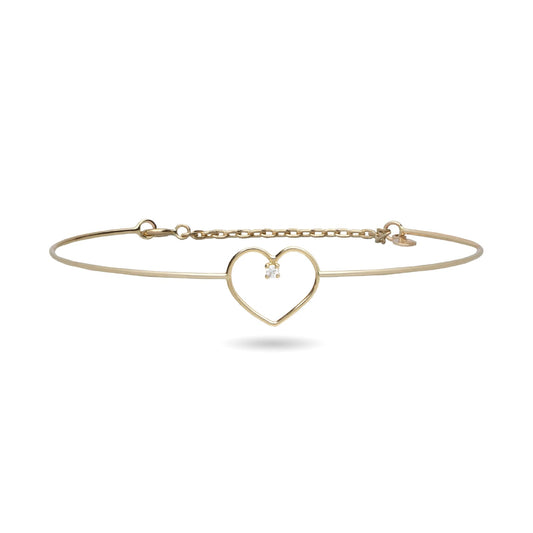Bracciale Rubinia Filodamore in oro con cerchio medio 12 mm 13 cm