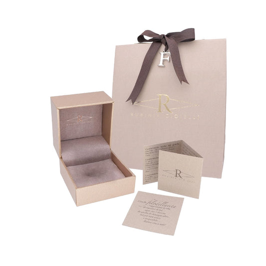 Collana Rubinia Filodamore in oro bianco 9kt con lettera G MISURA UNICA