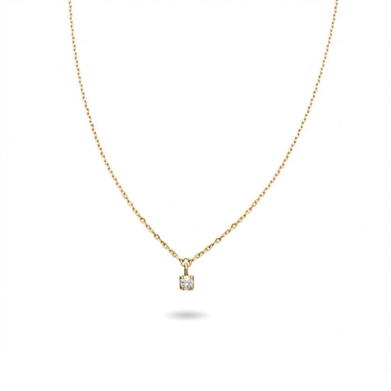 Collana Rubinia Filodamore oro con punto luce diamante 0,02ct MISURA UNICA
