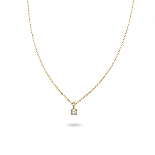 Collana Rubinia Filodamore oro con punto luce diamante 0,02ct MISURA UNICA