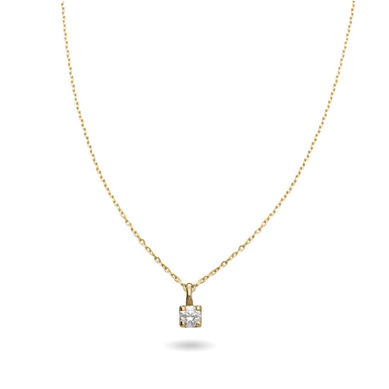 Collana Rubinia Filodamore oro con punto luce diamante 0,08ct MISURA UNICA