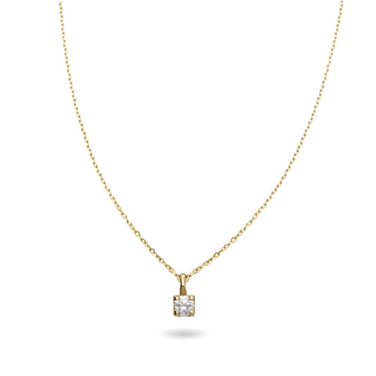 Collana Rubinia Filodamore oro con punto luce diamante 0,08ct MISURA UNICA