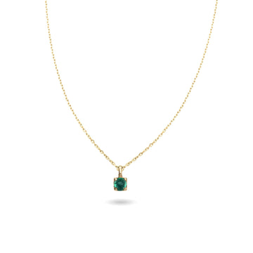 Collana Rubinia Filodamore oro con punto luce smeraldo 0,08ct MISURA UNICA