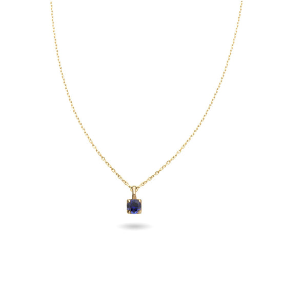 Collana Rubinia Filodamore oro con punto luce zaffiro 0,08ct MISURA UNICA