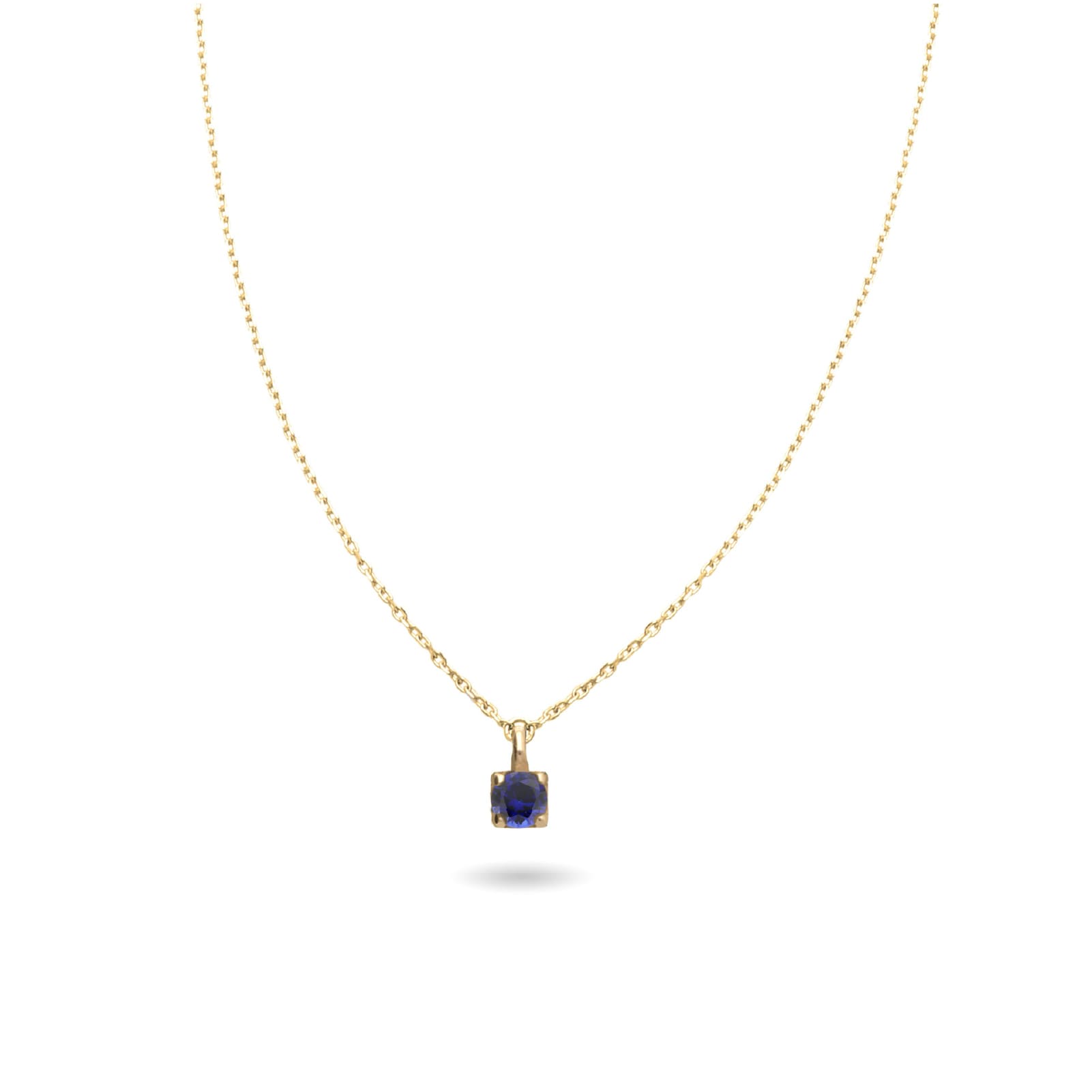 Collana Rubinia Filodamore oro con punto luce zaffiro 0,08ct MISURA UNICA