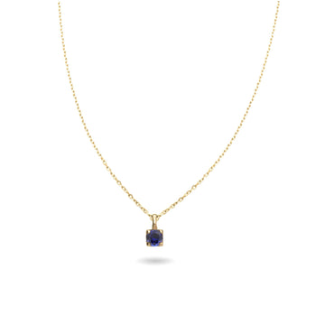 Collana Rubinia Filodamore oro con punto luce zaffiro 0,08ct MISURA UNICA