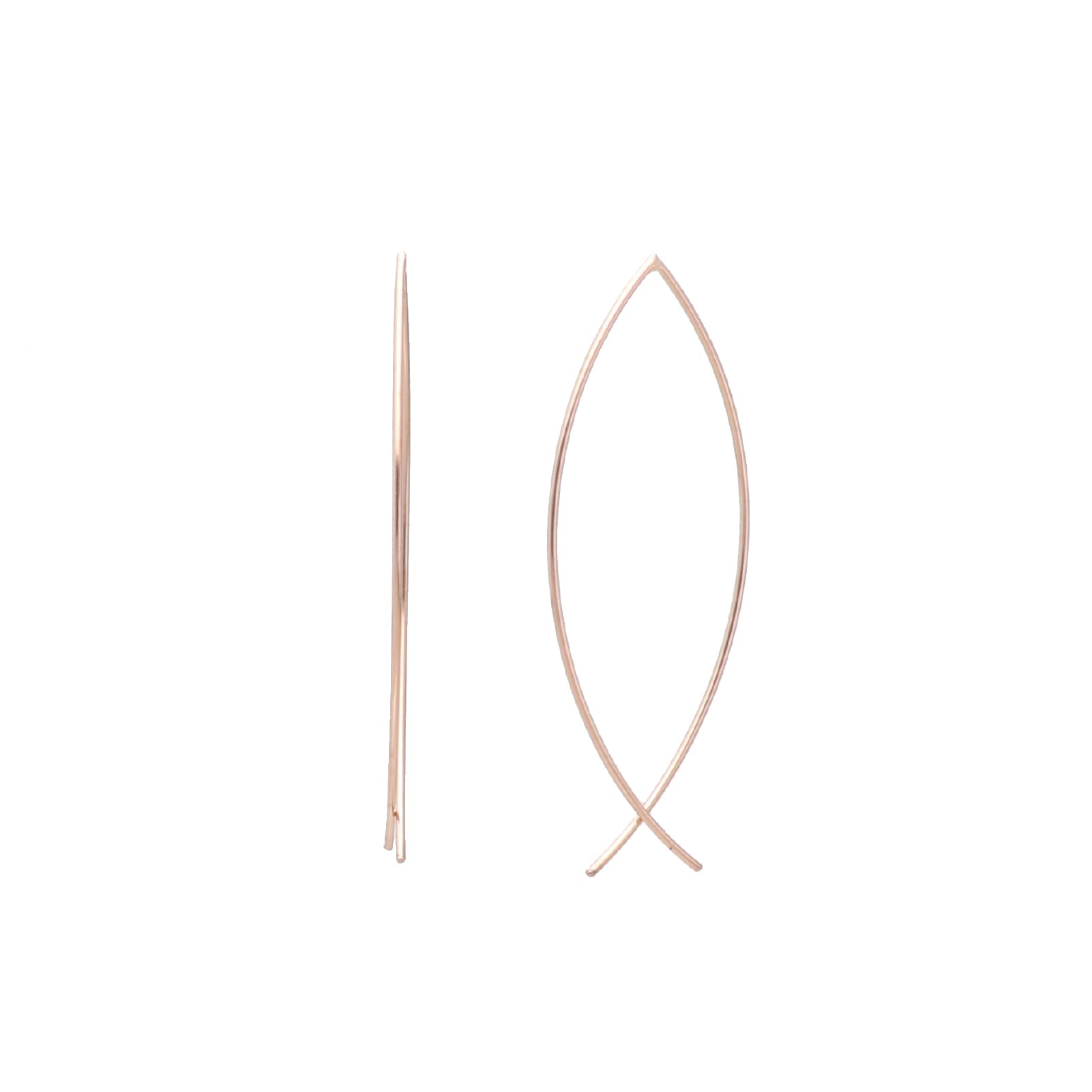 Tamaris Orecchini Pendente In Acciaio Inox Oro Rosa - Ciondolo Fiore Con Zirconi, TJ-0006-E-12
