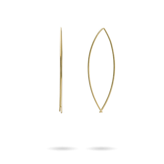 Orecchini Rubinia Filodamore in oro giallo 9kt pesce piccolo MISURA UNICA