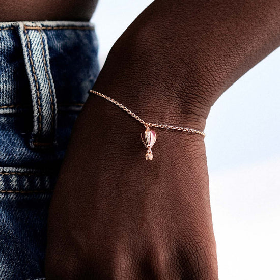 Collana con pendente Rosato in argento 925 rosè e zirconi RZAR04-2
