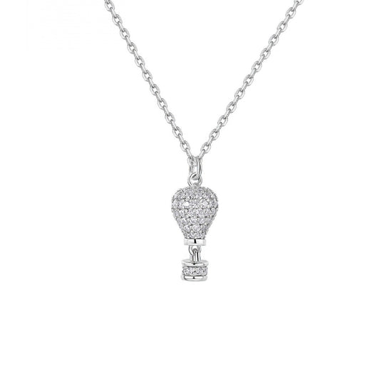 Collana con pendente Rosato in argento 925 e zirconi da donna RZAR05-1