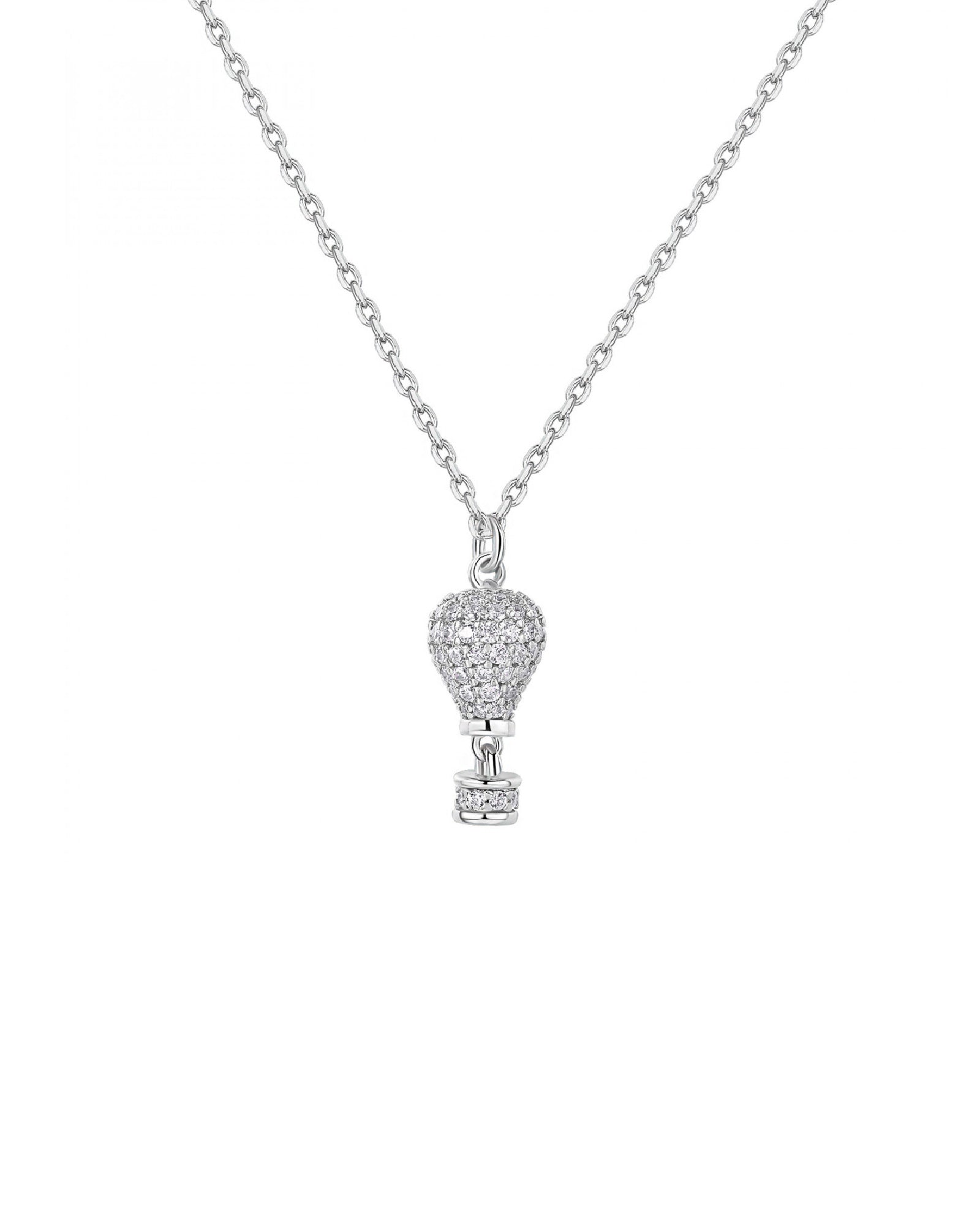 Collana con pendente Rosato in argento 925 e zirconi da donna RZAR05-1