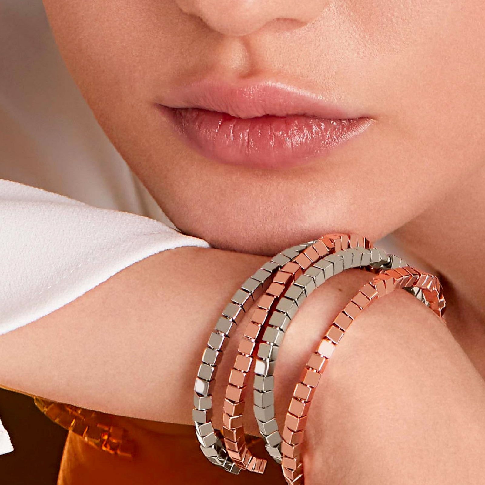 Bracciale Rosato Cubica da donna RZB031-2
