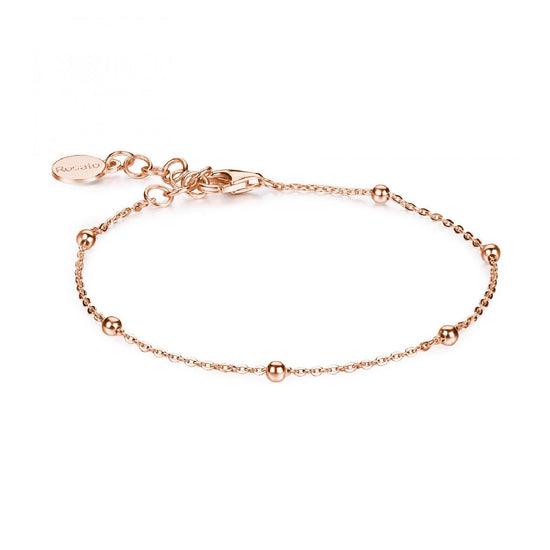 Bracciale catena Rosato Storie donna argento rosè con catena con sei sfere RZB045-1