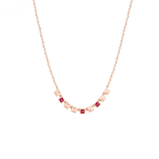 Collana Rosato Cubica da donna RZCU69-1