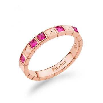 Anello Rosato Cubica da donna RZCU93-1
