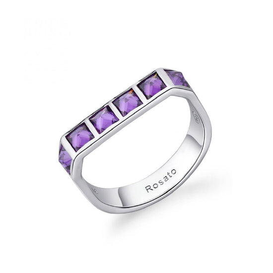 Anello Rosato Cubica da donna RZCU95-1