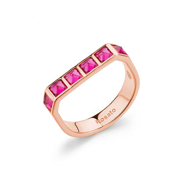 Anello Rosato Cubica da donna RZCU96-1