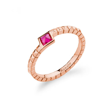 Anello Rosato Cubica da donna RZCU99-1
