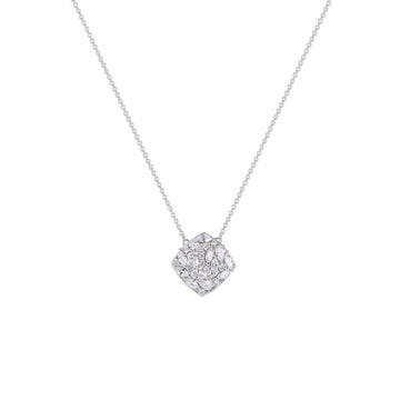 Collana girocollo Rosato Gemma donna in argento a rombo con zirconi RZGE07-1