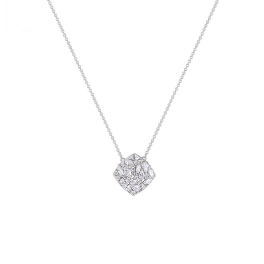 Collana girocollo Rosato Gemma donna in argento a rombo con zirconi RZGE07-1