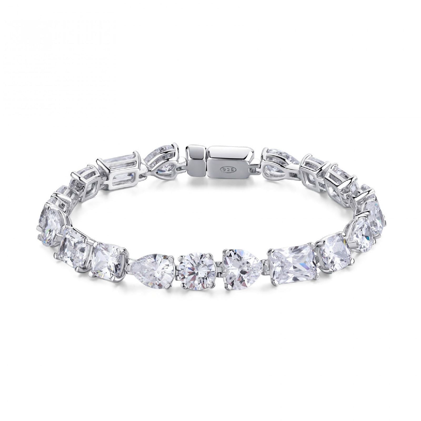 Bracciale tennis Rosato Gemma in argento con zirconi tagli diversi RZGE14-1