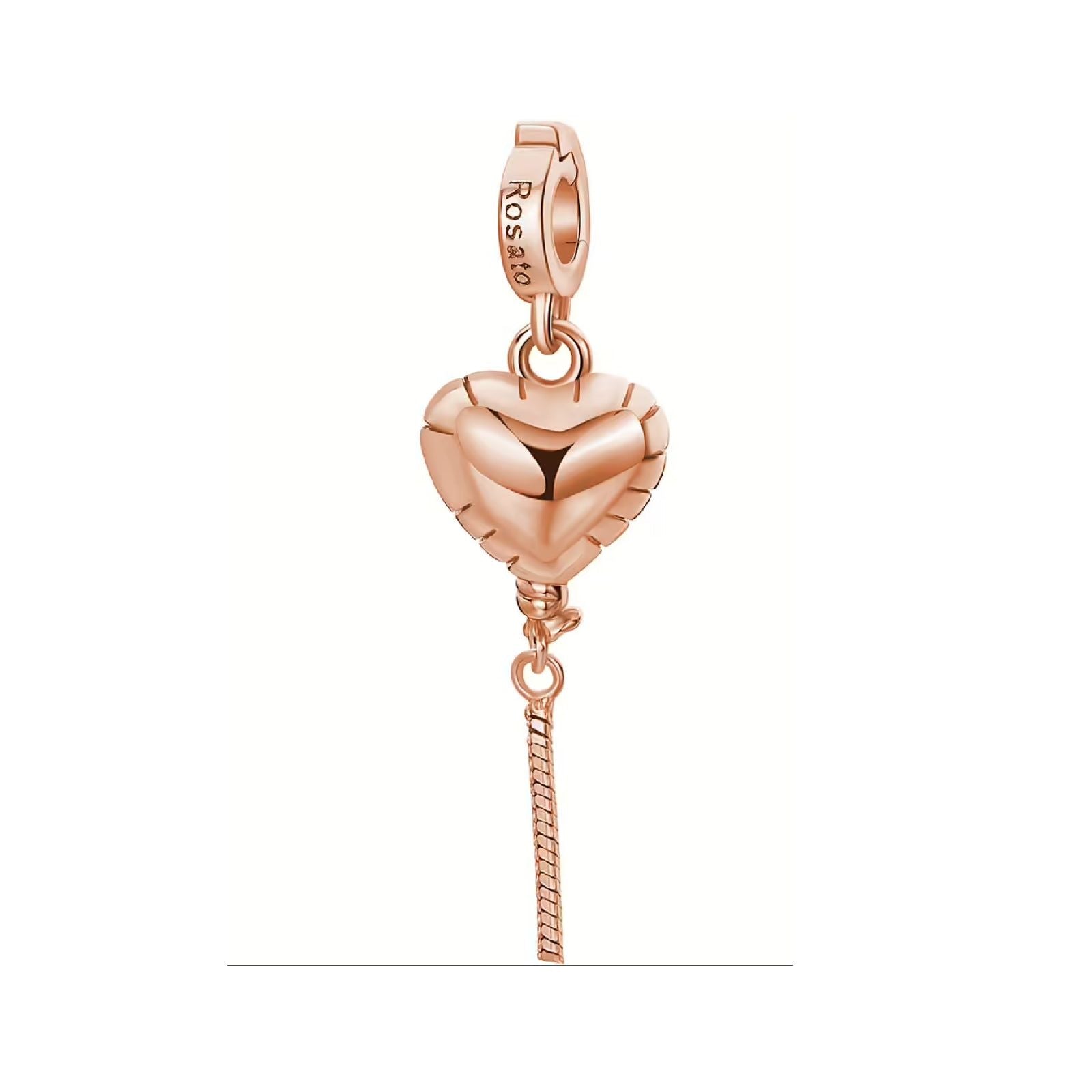 Charm donna Rosato Storie argento rosé con palloncino a cuore RZLE074-1