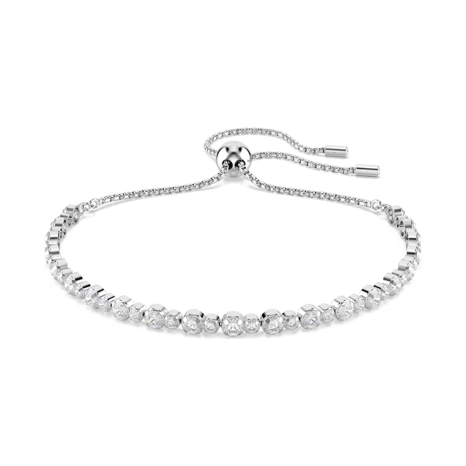 Bracciale tennis donna Swarovski Matrix rodiato con cristalli REGOLABILE