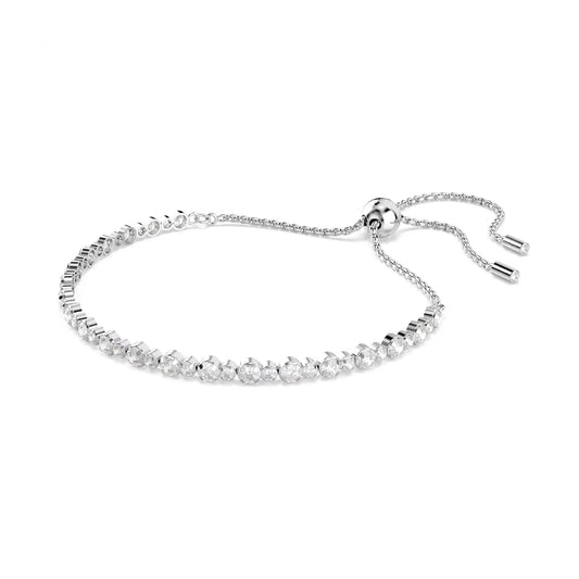 Bracciale tennis donna Swarovski Matrix rodiato con cristalli REGOLABILE