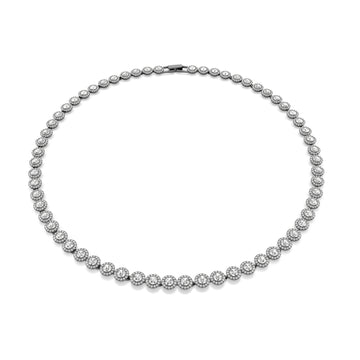 GIROCOLLO SWAROVSKI PLACCATO IN RUTENIO CON CRISTALLI S.5681057