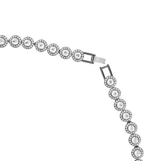GIROCOLLO SWAROVSKI PLACCATO IN RUTENIO CON CRISTALLI S.5681057