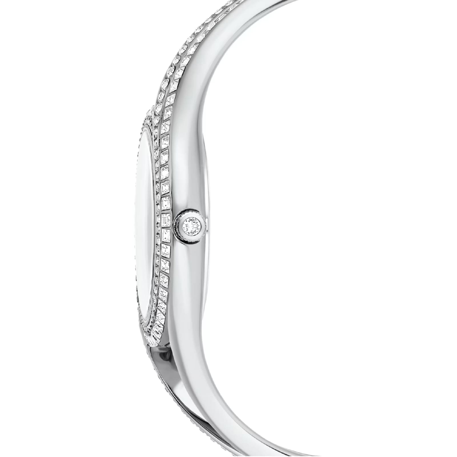 Orologio solo tempo Swarovski bangle in acciaio con cristalli MISURA UNICA