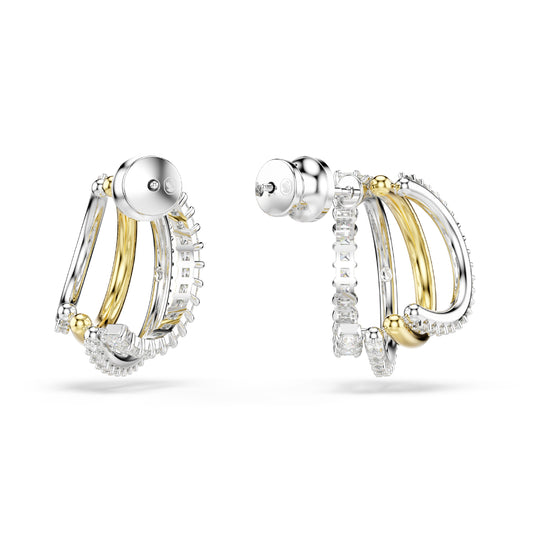 ORECCHINI A CERCHIO SWAROVSKI CON MIX DI PLACCATURE E ZIRCONI S.5689718