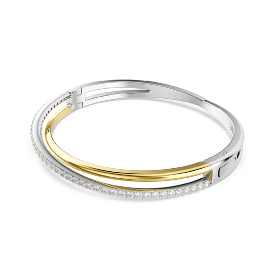 BRACCIALE RIGIDO SWAROVSKI CON MIX DI PLACCATURE E ZIRCONI S.5689720