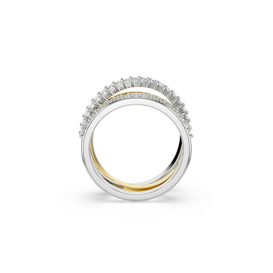 ANELLO SWAROVSKI CON MIX DI PLACCATURE E ZIRCONI S.5689730