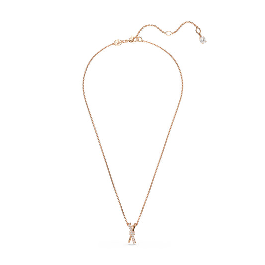 COLLANA CON PENDENTE SWAROVSKI PLACCATA ORO ROSA CON ZIRCONI S.5689788
