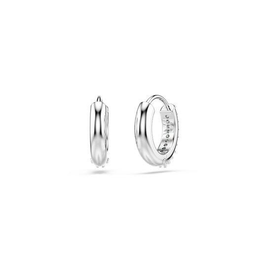 ORECCHINI A CERCHIO SWAROVSKI PLACCATI IN RODIO CON ZIRCONI S.5690670
