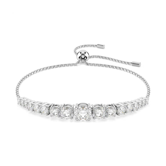 Bracciale tennis donna Swarovski Matrix rodiato e cristalli REGOLABILE